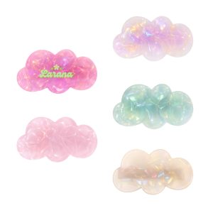 Cloud Iridescent Alligator Hair Clip