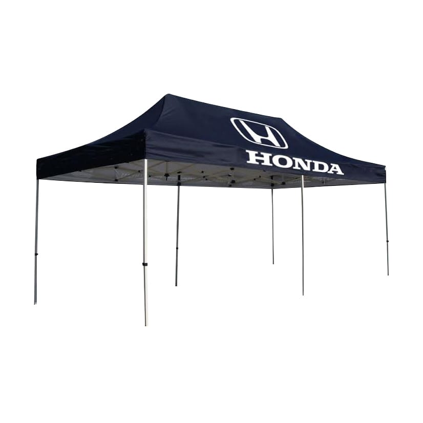 A large navy marquee tent featuring a white logo and multiple support poles. 3*6M Large Marquee 10x20ft - Image 1