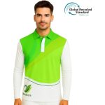 Unisex Adults RPET Micro Mesh Sublimated Basic Long Sleeves POLO