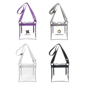 PVC Clear Crossbody Bag With Inner Pouch