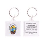 Square Acrylic Keyring