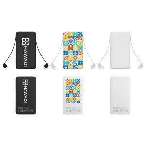 10000mAh Slim Power Bank with Charging Cable