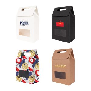 Die cut Handle Bag with Window(100x160x60mm)