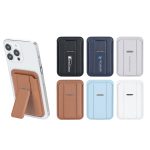 PU Magnetic Card Holder with Phone Stand