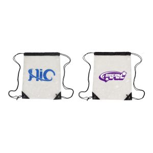 Clear PVC Drawstring Bag