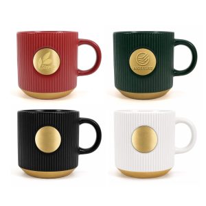 Ceramic Coffee Mug with Bronze Medal
