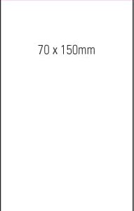 Stuk Note Pad 70x150 White 2col 40 Leaf