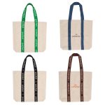 Custom Woven Handle Tote Bag