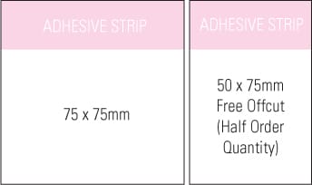 A sticky note pad measuring 75x75 mm in size, featuring an adhesive strip, in a plain design. Stuk note pad 75x 75 Recycled White 3 col 50 leaf - Image 1