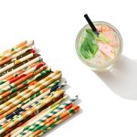 Custom Disposable 4-Ply Straight Angled Paper Straws