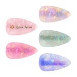 Teardrop Iridescent Alligator Hair Clip