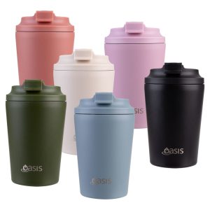 Oasis Ceramic Lined 360ml Insulated Coffee Cup