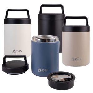 Oasis 480ml Vacuum Food Flask with Spoon