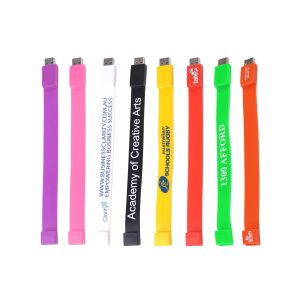 Rectangular Silicone Wristband Flash Drive