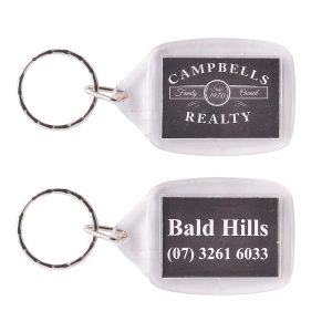 Rectangular Acrylic Keyring