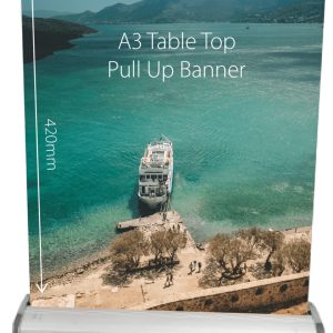 Table Top Pull Up Banner A3
