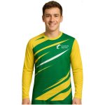 100% Polyester Micro Mesh Sublimated Sports Long Sleeves Shirt
