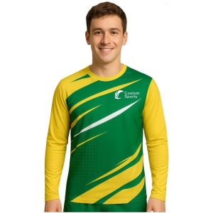 100% Polyester Micro Mesh Sublimated Sports Long Sleeves Shirt