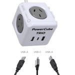 Power Cube Extended Trio USB (2A,1C)