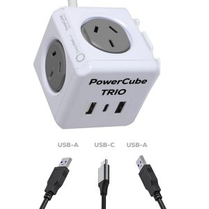 Power Cube Extended Trio USB (2A,1C)