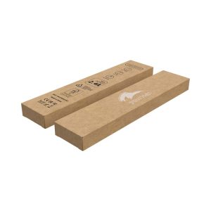 Recycled Kraft Tuck Box with Logo (210 x 45 x 17 mm)