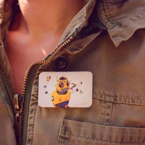 Button Badge Rectangle