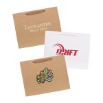 Medium Crosswise Paper Bag with Fabric Flat Handle(270 x 200 x 80mm)
