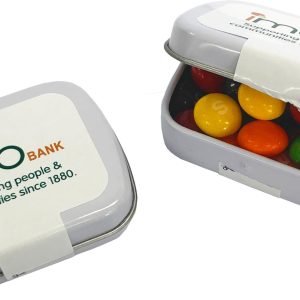 Small Rectangle Tin with Skittles 30g