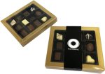 12 Pack Choc Box GOLD Rim