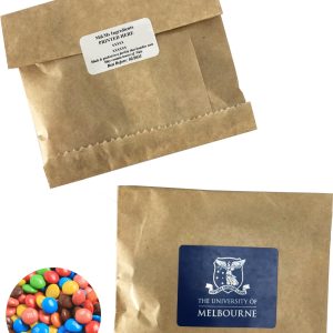 Kraft Paper Bag with Mini M&Ms 50g
