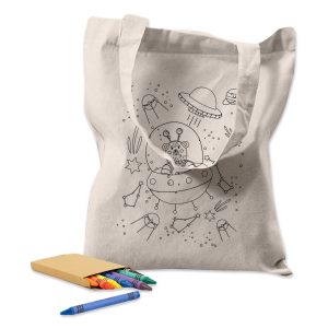 Colouring Calico Bag No Gusset