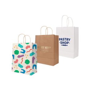 Twisted Handle Kraft Paper Bag (220x160x80mm)