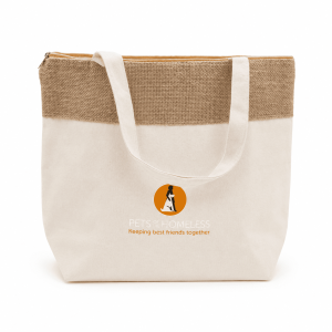 The Brooke Jute and Cotton Cooler Bag