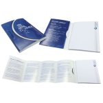Pamphlet note 4c cover 2c 100 x75mm pad