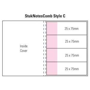 Combination C Laminated 4 Colour Cover 3 Col Pad