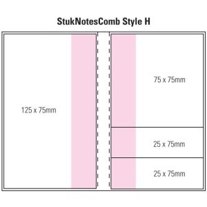 Combination H Laminated 4 Colour Cover 2 Col Pad