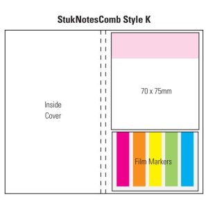 Combination K Laminated 4 Colour Cover 1 Col Pad