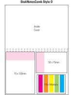 Combination O Laminated 4 Colour Cover 1 Col Pad