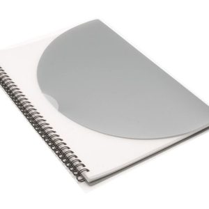 Curve Notepad-Large- Silver A4