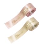16mm Glitter Gold Purl Satin Ribbon