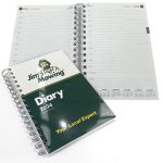 A5 Wiro Diary with printed cover (157 leaves) Day per page