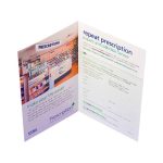 4 page A4 150gsm gloss cmyk two side (no bleed)