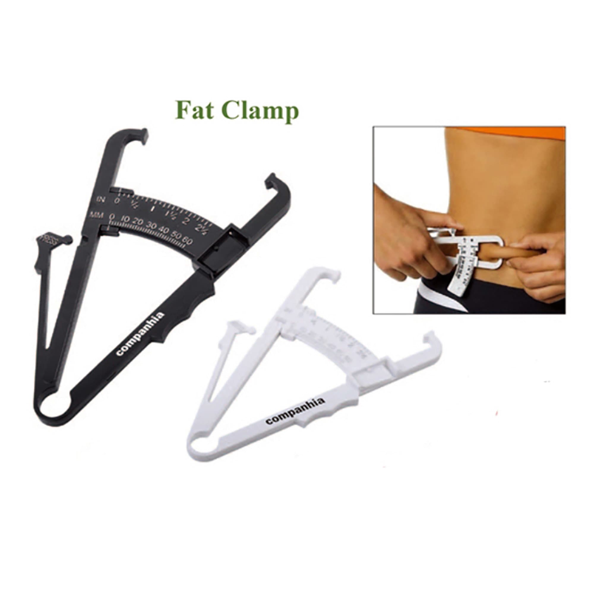 A Fat Clip with a black and a white version displayed, featuring measurement markings and a logo. Fat Clip - Image 1
