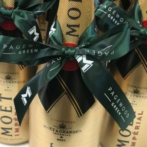 Custom Printed Double Sided Woven Edged Satin Ribbon 24mm