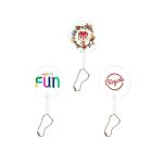 Mini PVC Hand Fan with Keychain