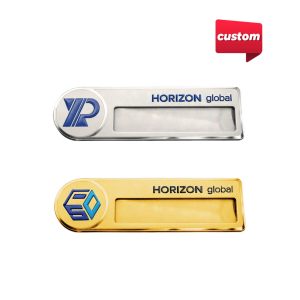 Custom Reusable Metal Name Badge