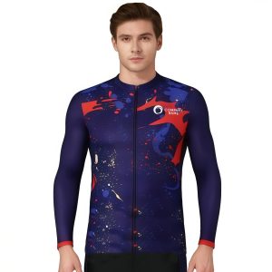 Men's Sublimated Long Sleeve Cycling Jersey
