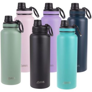 Oasis Challenger 1.1L Vacuum Sports Screw Cap Bottle