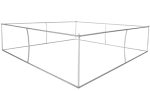 Tension Fabric Display -Square Hanging Frame 2438mm x 1067mm