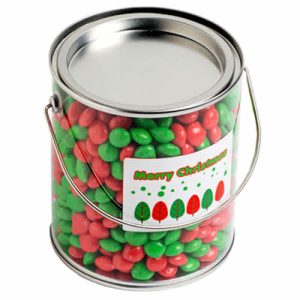Big PVC Bucket with Christmas CHEWY Fruits 850G